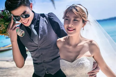 济州岛海边婚纱照 济州岛海边婚纱照