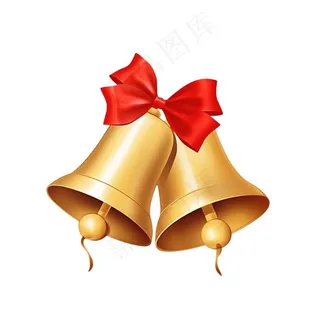 圣诞铃铛装饰元素插画免抠