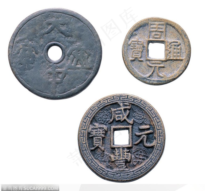 传统工艺品-古老的青铜钱币