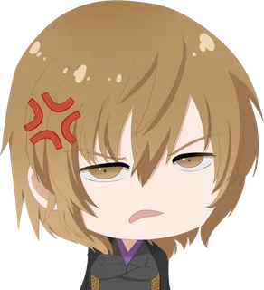 男孩生气素材卡通人物