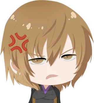 男孩生气素材卡通人物