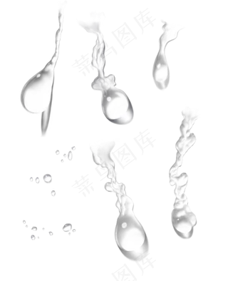 水滴水流水免扣PNG