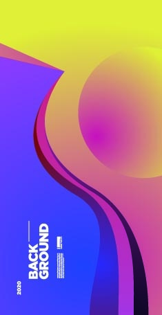 炫彩几何图形背景 几何艺术设计