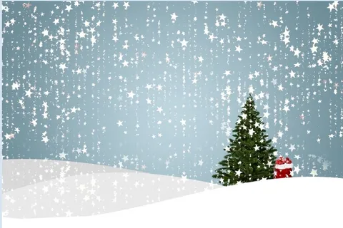 圣诞节冬天背景风景
