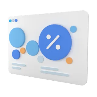 图表简约3D数据png图标素材