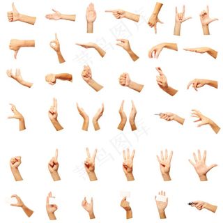多款手部动作高清图片手势图片
