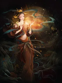 敦煌系列国潮插画