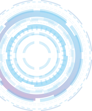 蓝色圆圈线科技kv主视觉素材