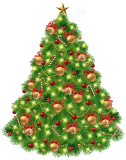 圣诞节圣诞树礼物礼品铃铛