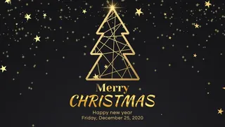 圣诞节圣诞树圣诞老人闪亮装饰电商促销折扣海报