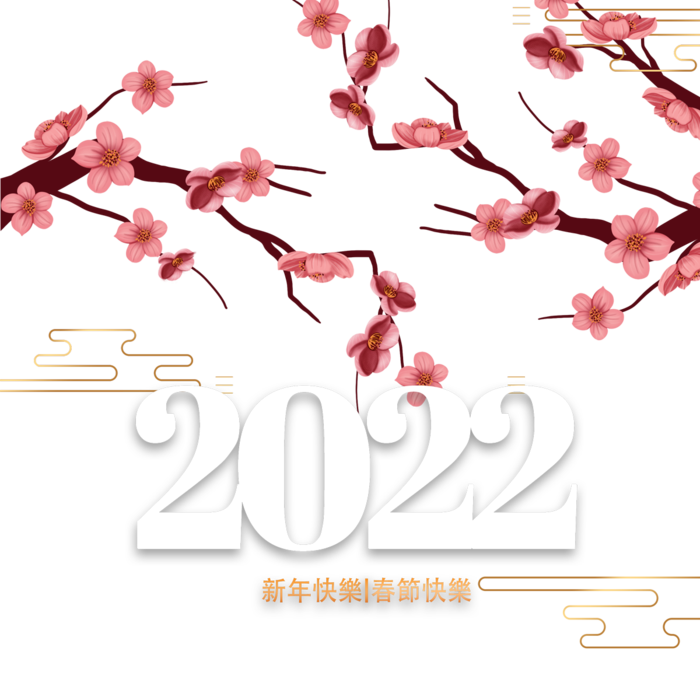 2022新年艺术创意字体虎年3D立体标题数字文字png免抠字素材
