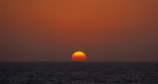 海上天空日落景观图片