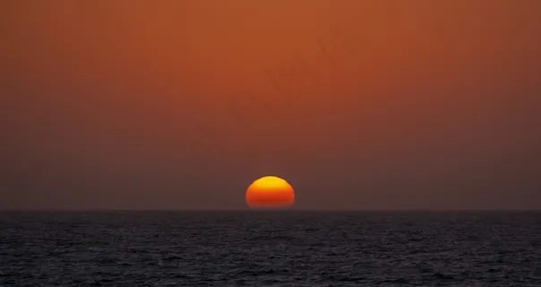 海上天空日落景观图片 海上天空日落景观图片