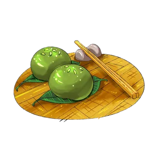 艾果  清明 素材 简单 绿色 果子 点心