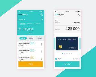 UI多页面包装展示手机APP交互界面样机长图概念PSD设计模板