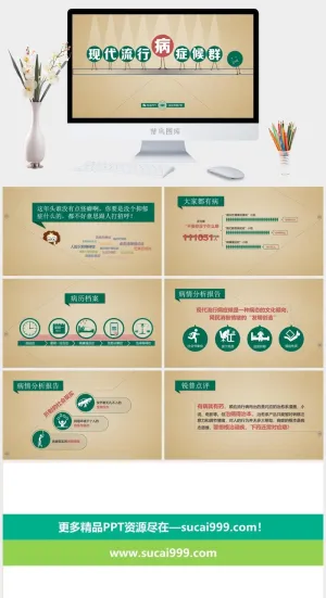 现代流行病症候群PPT作品预览图