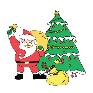 圣诞节平安夜圣诞树免扣素材圣诞元素