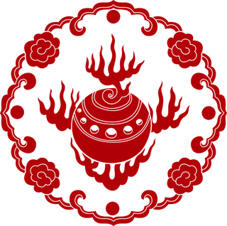 红色喜庆简约风传统吉祥纹样纹路纹理免扣PNG素材图片 (17)