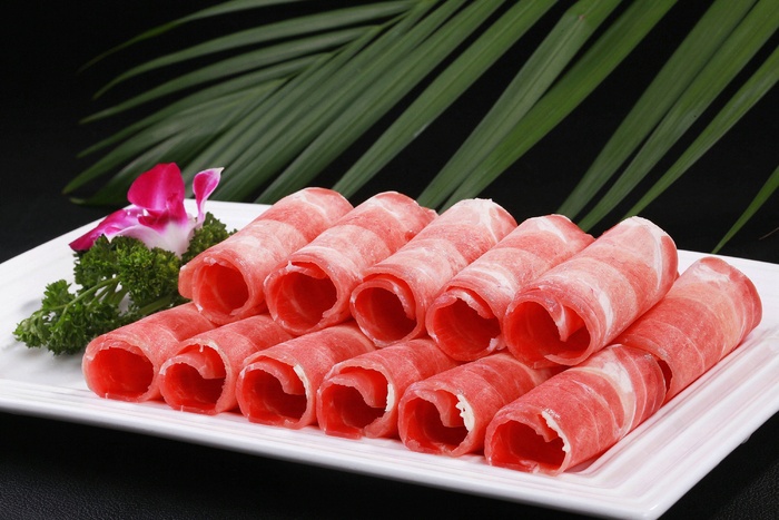 火锅菜品配菜肥牛牛肉卷涮牛肉雪花牛肉