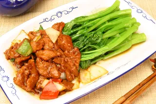 0790牛柳扒菜心f