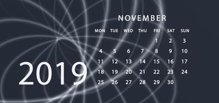 2019年11月日历表图片
