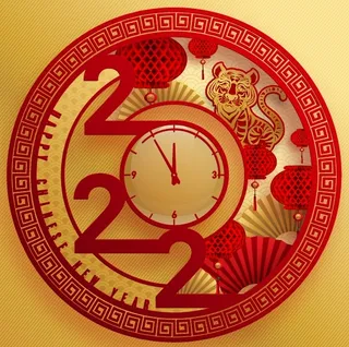 设计创造新年虎年2022素材