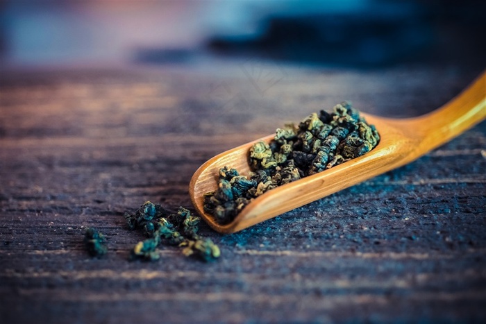 茶勺里的茶叶