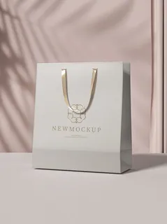 银灰色高质感手提袋样机