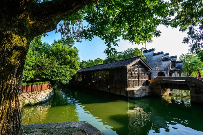 浙江湖州南浔古镇风景