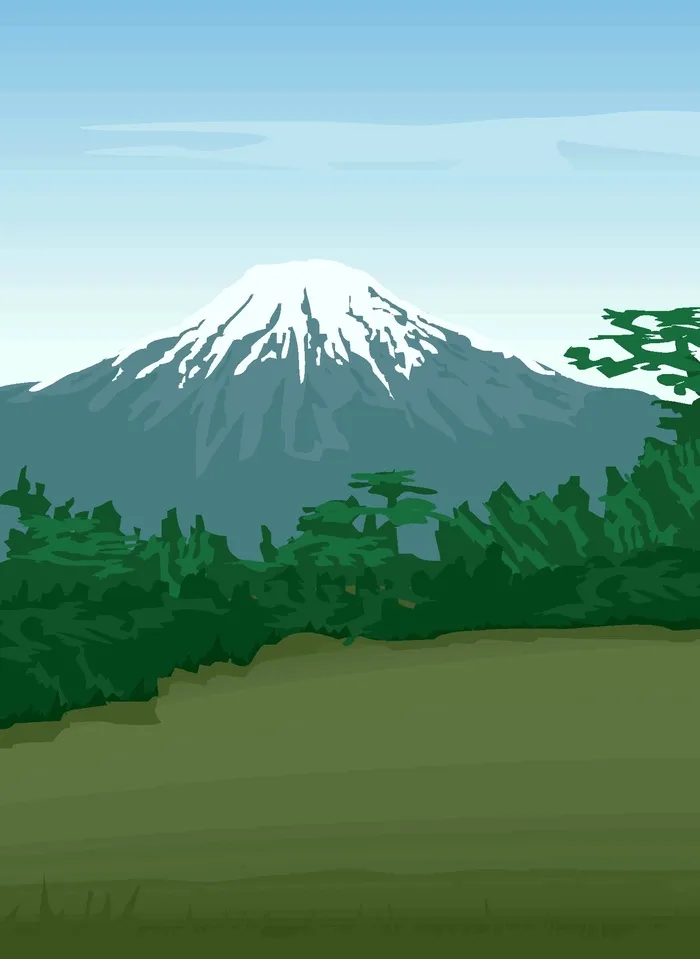 绿色卡通风动画动漫素描写实海报名片图片素材背景24