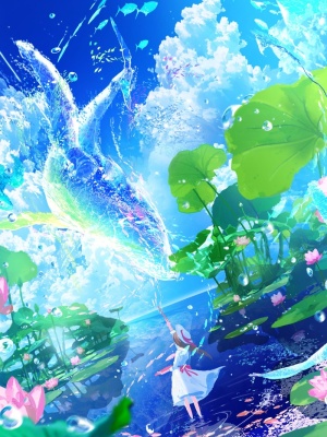蓝色 壁纸 背景 海 荷花