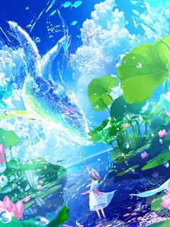 蓝色 壁纸 背景 海 荷花 蓝色 壁纸 背景 海 荷花