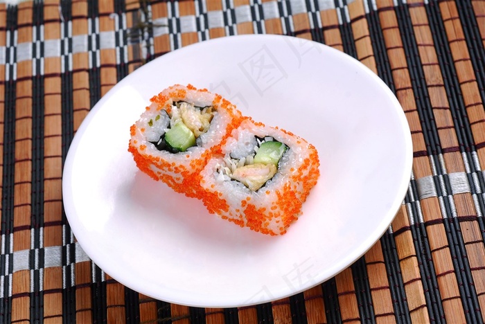 中卷蟹子虾卷美食素材