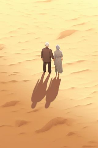 老人复古背影背景