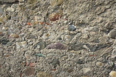 毛石土墙背景图片