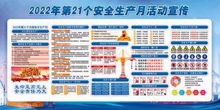 安全生产月宣传展板