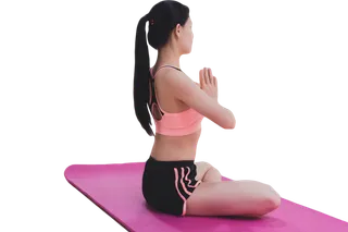 瑜伽人物免扣png