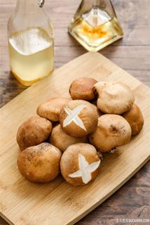 香菇俯视布景摄影图