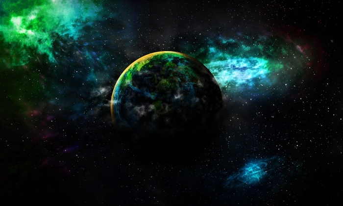 唯美的星球宇宙景色素材