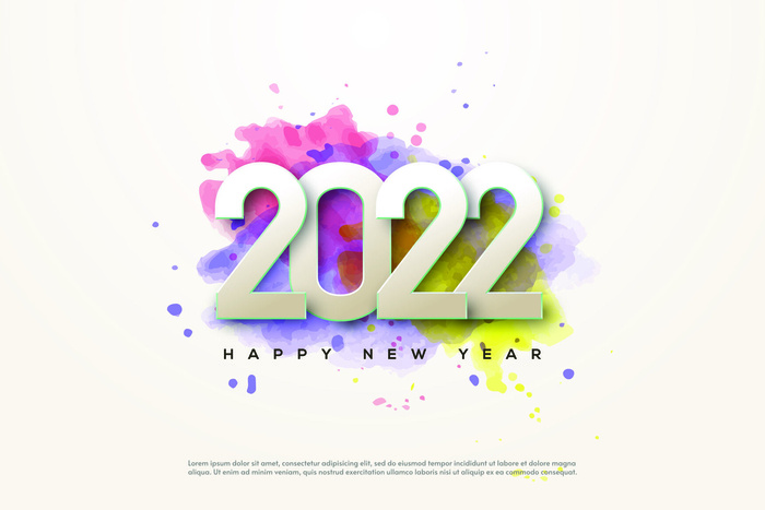 2022创意艺术字体新年虎年圣诞节数字立体质感文字AI矢量设计素材eps,ai矢量模版下载