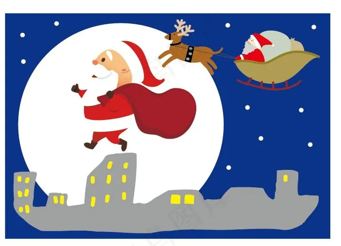 圣诞节素材ai矢量模版下载