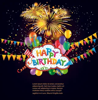 设计儿童生日背景