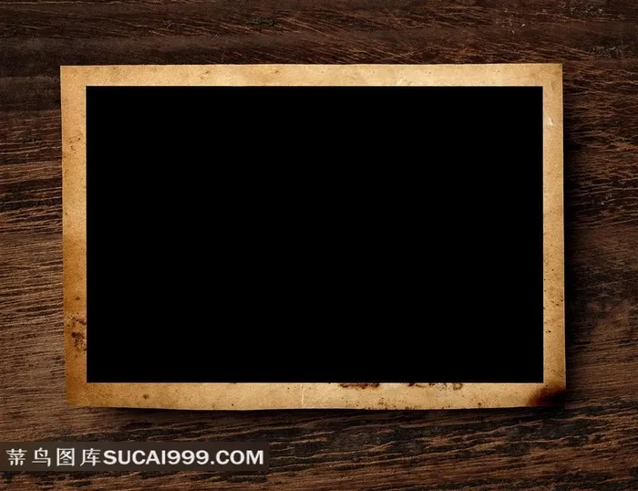 在木板上的宝丽来边框摄影高清图片