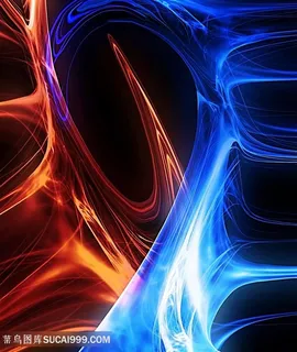 炫彩唯美曲线背景高清图片