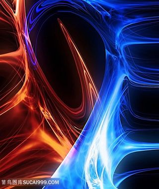 炫彩唯美曲线背景高清图片