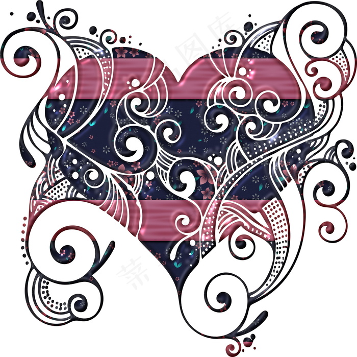 浪漫爱心创意设计图片