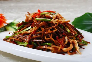川菜湘菜高清菜谱 香辣烟笋炒肚丝