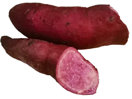 生鲜烤红薯紫薯地瓜掰开花青素免抠实拍高清摄影元素素材