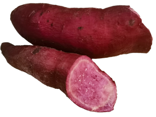 生鲜烤红薯紫薯地瓜掰开花青素免抠实拍高清摄影元素素材