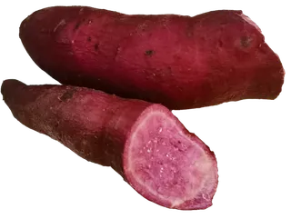 生鲜烤红薯紫薯地瓜掰开花青素免抠实拍高清摄影元素素材